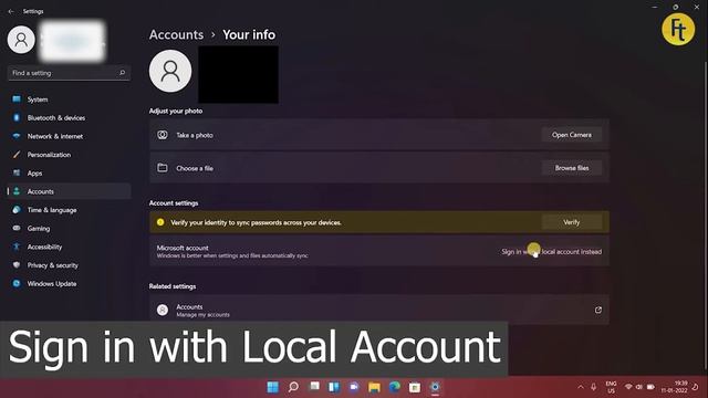 How to Switch Microsoft Account to Local Account смотреть онлайн