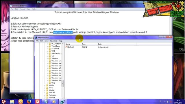 Tutorial atasi windows script host disabled смотреть онлайн