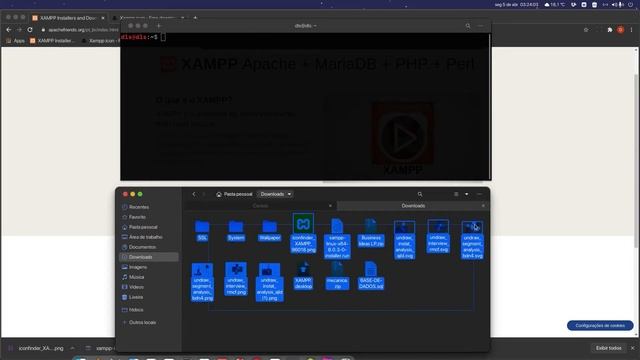 XAMPP - COMO INSTALAR E CONFIGURAR NO LINUX UBUNTU (CRIAR ATALHO DO XAMPP NA DOCK DO LINUX - P/1) смотреть онлайн