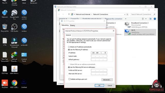 How to add Static Ip in Windows10 | windows10 ma Wifi ko kasy static Ip daty hy смотреть онлайн