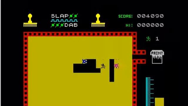 Slap Dab - ZX Spectrum - emulador ZX Emul 0.30b - probado Windows 7 x64 смотреть онлайн
