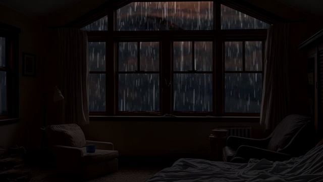 Enjoying Cool Air by the Window - Sleep Well in Bed With 3 Hours of Rain смотреть онлайн