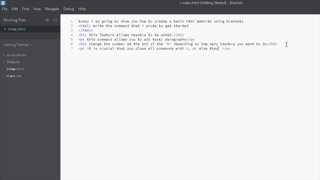 How to create a Basic Website on Brackets смотреть онлайн