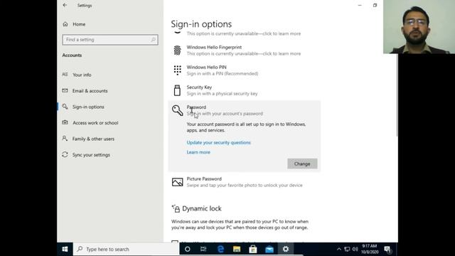 20. Windows 10 User Accounts Part 2 ( Sign in Options ) смотреть онлайн