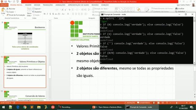 JavaScript Tipos valores e variáveis смотреть онлайн