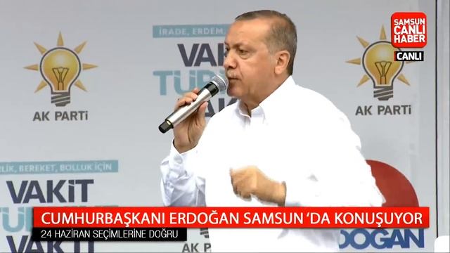 Cumhurbaşkanı Recep Tayyip Erdoğan Samsun Mitingi Canlı Yayın - 18 Haziran 2018 смотреть онлайн
