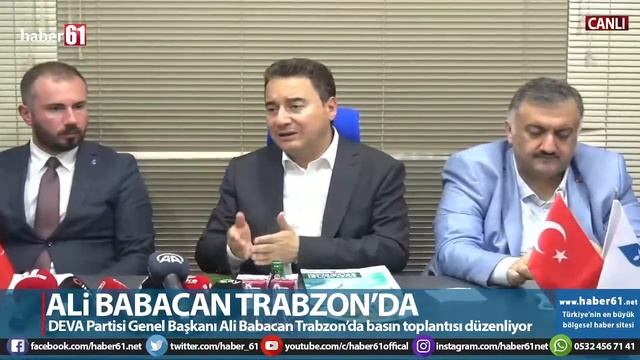 Ali Babacan Trabzon'da - Canlı yayın смотреть онлайн