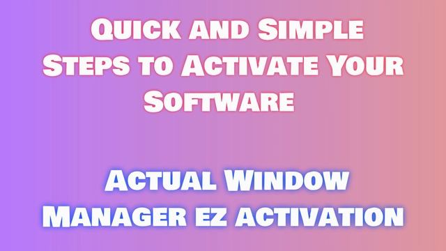 How to Download & Install Actual Window Manager: Step-by-Step Guide смотреть онлайн