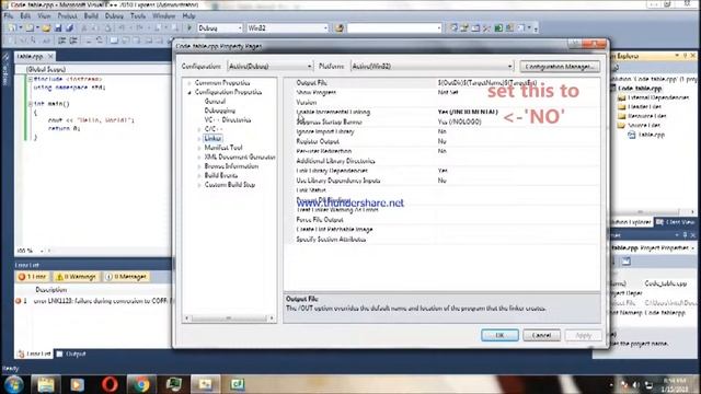 Microsoft Visual C++ 2010 Express: Lnk1123 Error FIX смотреть онлайн