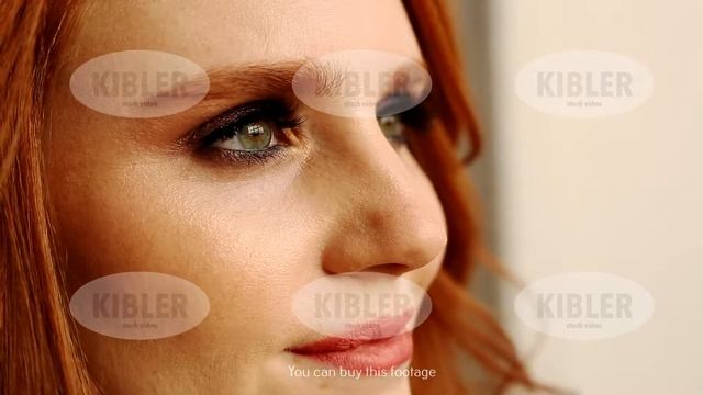 Close up of face of young woman looking at the window and dreaming of future смотреть онлайн