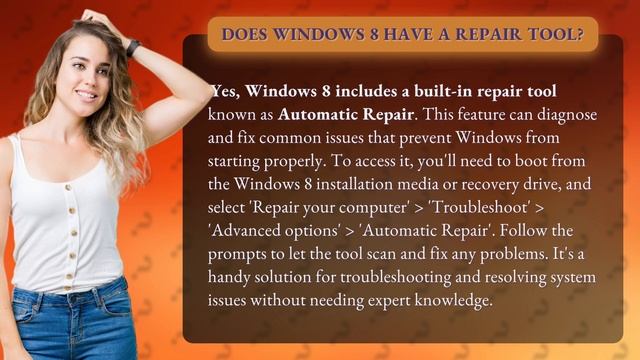 Does Windows 8 have a repair tool? смотреть онлайн