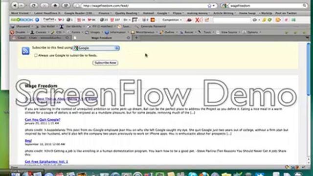 Setting up an RSS feed using the Google Feed Reader смотреть онлайн