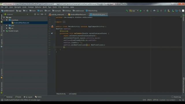 Create your own web Browser for Android in Android Studio смотреть онлайн