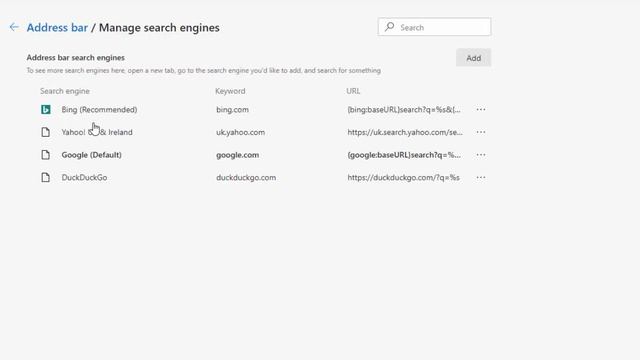 Change Search From Bing to Google or Yahoo or DuckDuckGo In Edge смотреть онлайн