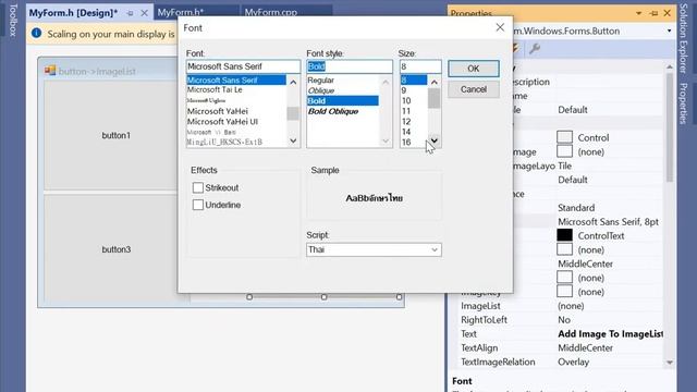 c++/cli windows forms (button ImageList Property) visual studio code смотреть онлайн