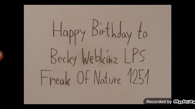 Happy Birthday To Becky Webkinz LPS Freak Of Nature 1251 смотреть онлайн