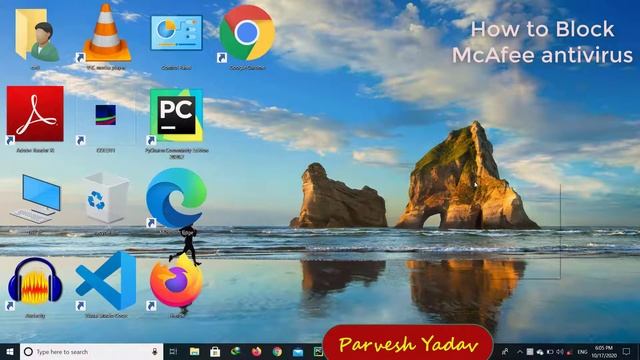 McAfee antivirus ko block/unblock kaise kra смотреть онлайн