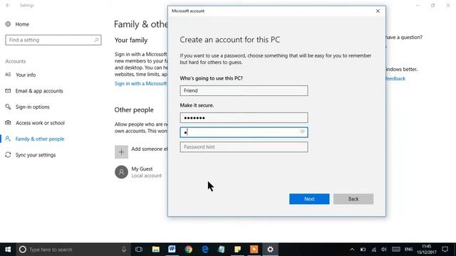 How to create new user account on Windows 10 смотреть онлайн