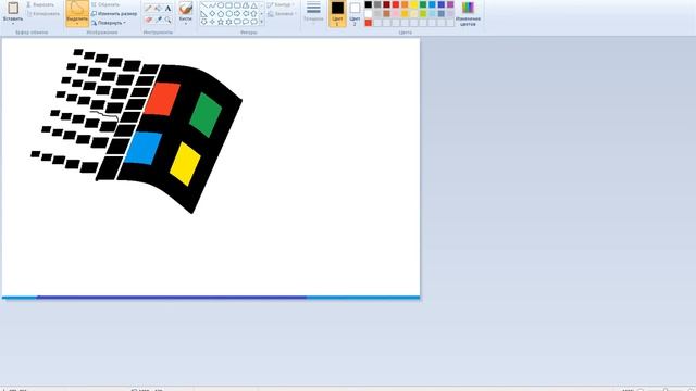 Логотип Windows Whistler из Paint смотреть онлайн