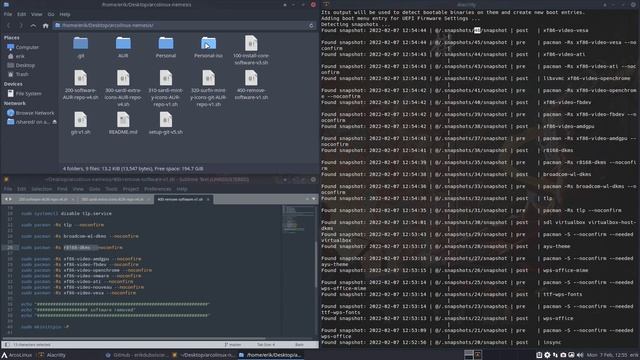 ArcoLinux : 2608 BTRFS - Snapper and arcolinux-nemesis and 46 snapshots смотреть онлайн