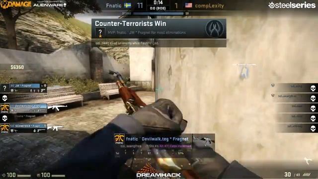 Fnatic VS CompLexity - 1/3 Inferno. Мажор DreamHack Winter 2013 Йенчепинг. Playoff 1/2 Стадия. CS:G смотреть онлайн