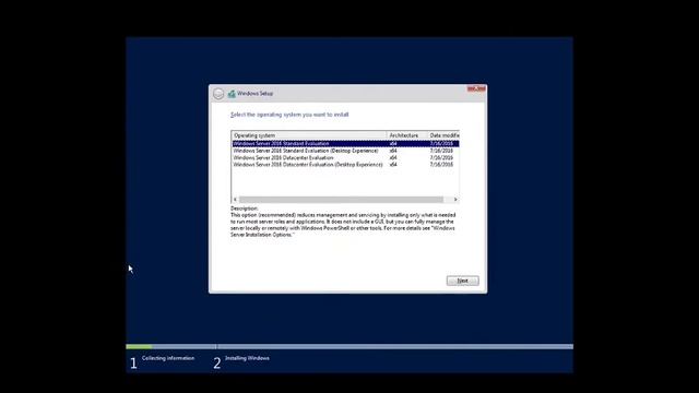 Windows 2016 install using Hyper-V manager. смотреть онлайн