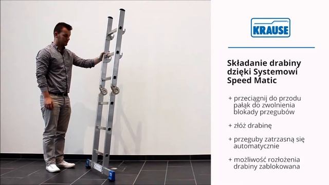 Drabina przegubowa KRAUSE z Systemem SpeedMatic – komfort i bezpieczeństwo смотреть онлайн