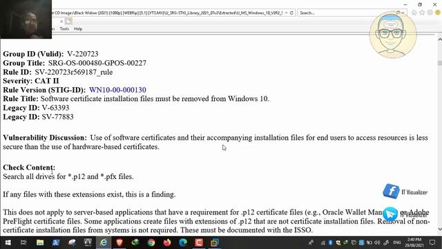 18-Windows 10 Security Technical Implementation Guide Version: 2 Release: 2 04 May 2021 Part 2 смотреть онлайн