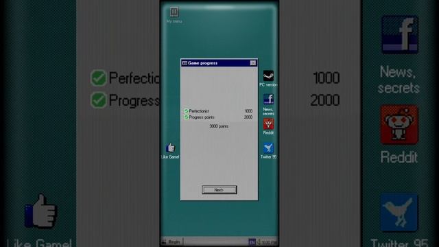 MICROSOFT Windows 95 Filling up the Complete Please Wait line bar. смотреть онлайн