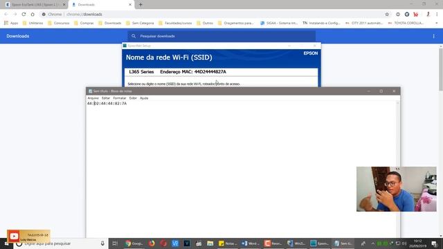 Instalando e configurando impressora sem CD de drivers: EPSON L365 WI-FI e IP Fixo смотреть онлайн