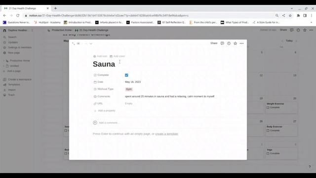 How I Plan to Achieve the 21 Day Health Challenge (using Notion) смотреть онлайн