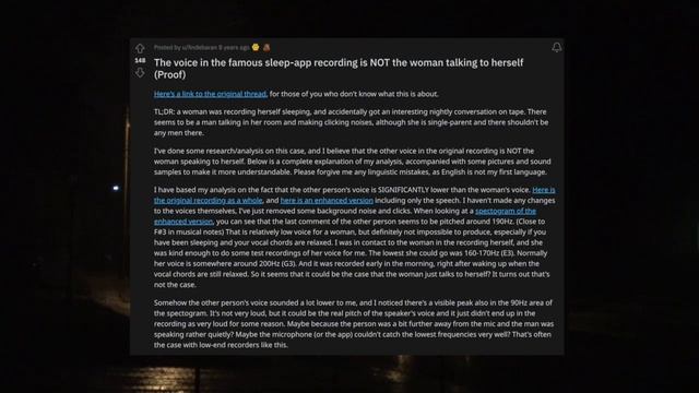 Redditor's sleep app records something DISTURBING at 2:04 a.m. | REAL FOOTAGE | Mysteries of Reddit смотреть онлайн