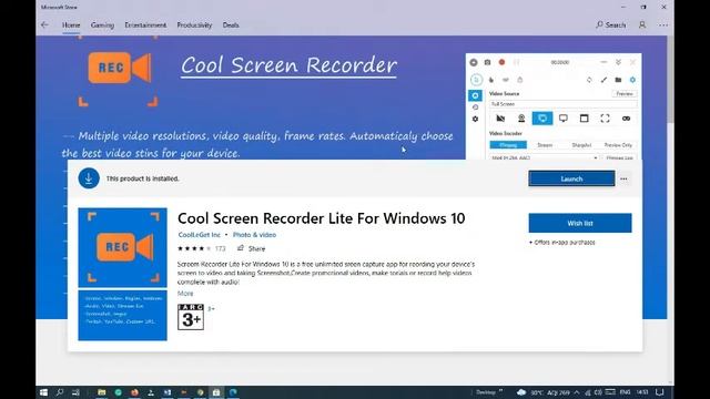 Free Screen recorder for windows 10 #short, #windows10 смотреть онлайн