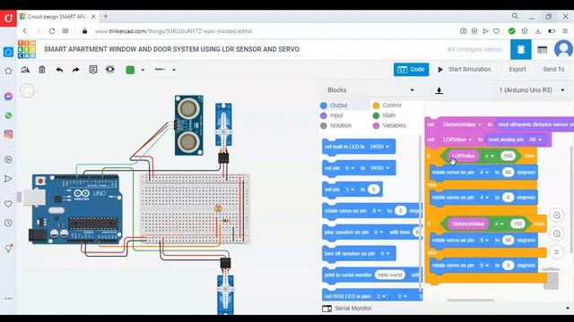 PROJECT 2: DEVELOPMENT OF SMART APARTMENT WINDOW AND DOOR SYSTEM USING LDR SENSOR AND SERVO смотреть онлайн