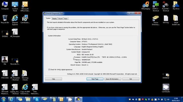 How to get you system spec's up, DXDIAG, Windows system information, WIndows 7 смотреть онлайн