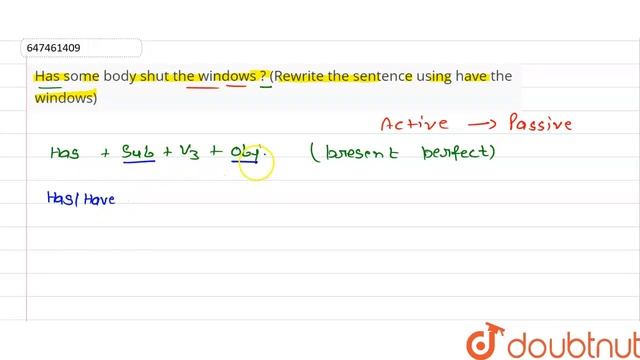 Has some body shut the windows ? (Rewrite the sentence using have the windows) | CLASS 14 | VOIC... смотреть онлайн