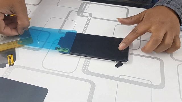 Samsung S10 plus Front & Back Screen Protector Full Body Tempered Glass installation смотреть онлайн