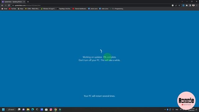 windows fake update screen | windows fake update kaise laye | laptop me fake update kaise laye смотреть онлайн