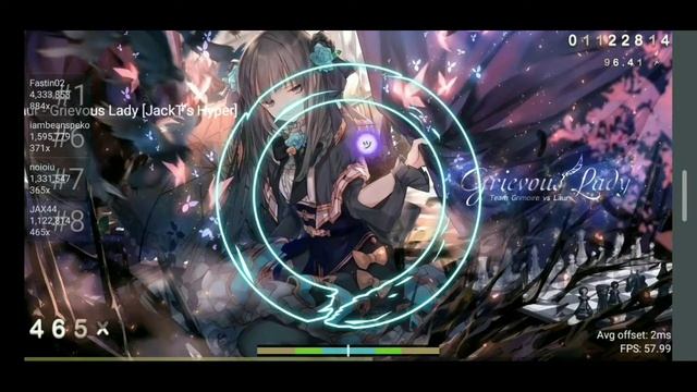 Team Grimoire vs. Laur - Grievous Lady (Feruver) [JackT's Hyper]. Osu!droid смотреть онлайн