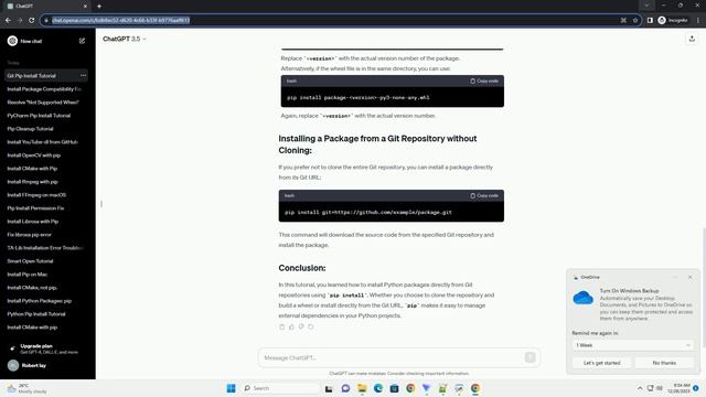 pip install wheel from git смотреть онлайн