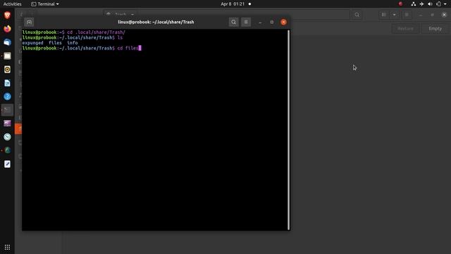 Empty Trash in #Ubuntu CMD --- $ cd .local/share/Trash смотреть онлайн