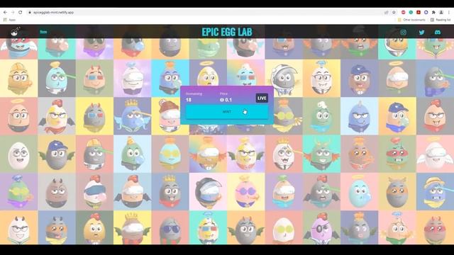 How to mint the Epic Egg Lab NFT on a browser? NFT Minting Tutorial | Epic Egg Lab смотреть онлайн