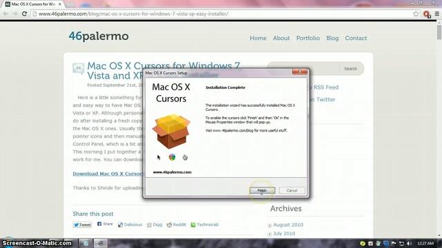 How To Get Mac OS X Cursors For Windows 7,XP,Vista смотреть онлайн