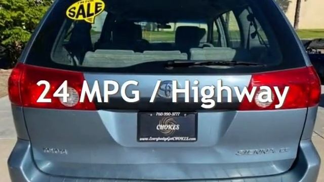 2006 Toyota Sienna CE 7 Passenger for sale in Temecula, CA смотреть онлайн