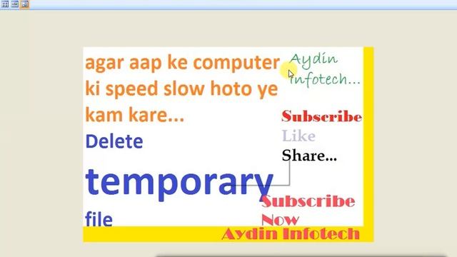 How to delete temp file || Aydin Infotech смотреть онлайн