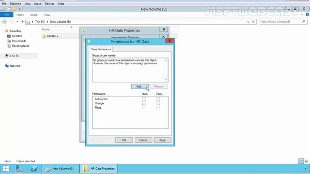 13 Folder Sharing in Windows Server 2012 R2 смотреть онлайн