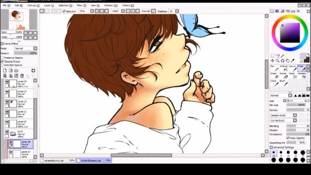 Butterfly Kisses [Paint Tool SAI] Speedpaint смотреть онлайн
