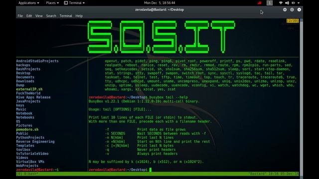 Busybox - 20- commands sync, sysctl, syslogd, tac, tail, tar, taskset and tee смотреть онлайн
