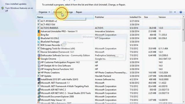 IR2000UL&IR4000US Driver Uninstallation in Windows Vista/7&8 OS смотреть онлайн