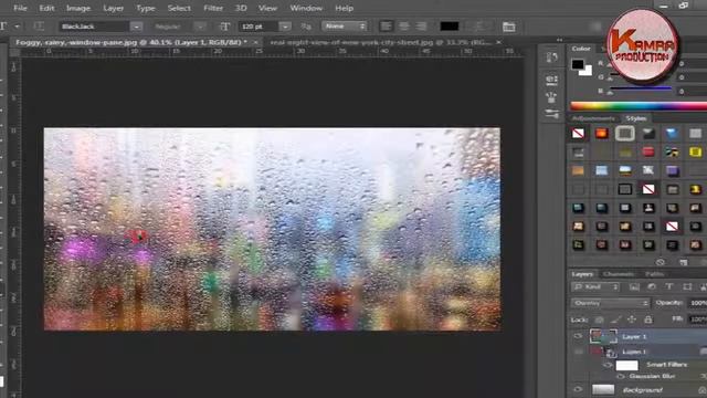 Photoshop Tutorial How to Write On a Foggy Rainy Window Pane смотреть онлайн